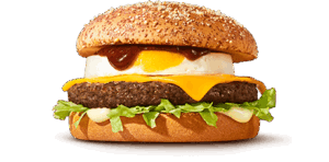 マクドナルドのハワイアンバーガー「肉厚ビーフチーズロコモコ」