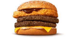 マクドナルドのハワイアンバーガー「ザク切りポテト&ダブル肉厚ビーフ やみつきチーズペッパー」